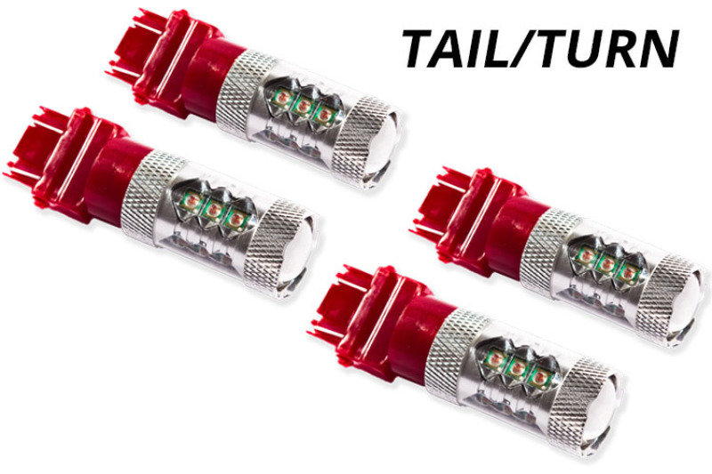 GMC Sierra 1500 Replacement Bulbs - Rear - Diode Dynamics - HP11 LED - Red - `07-`13
